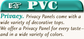 PVC Privacy Fences