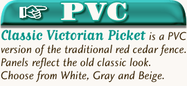 PVC Classic Victorian Fences